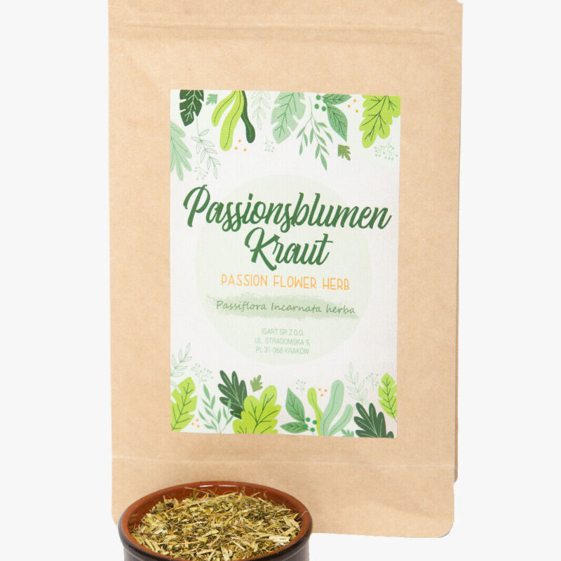 Passionsblumenkraut geschnitten