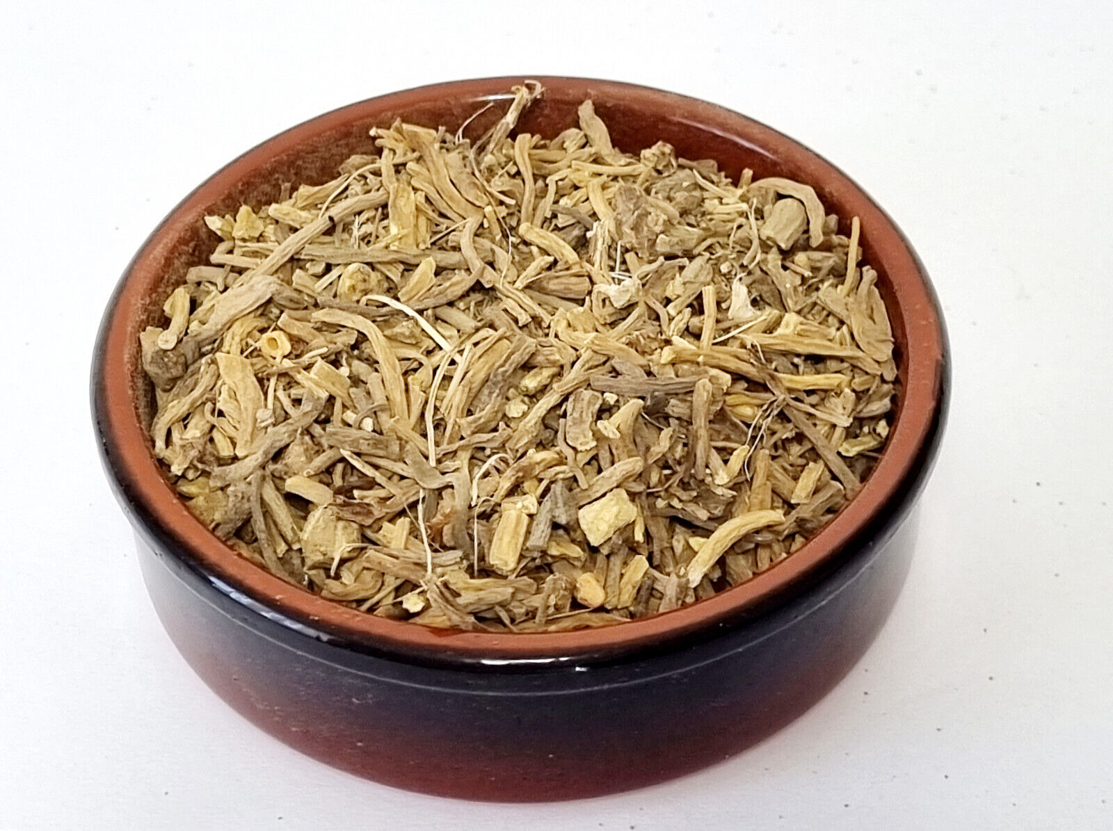 Baldrianwurzel geschnitten