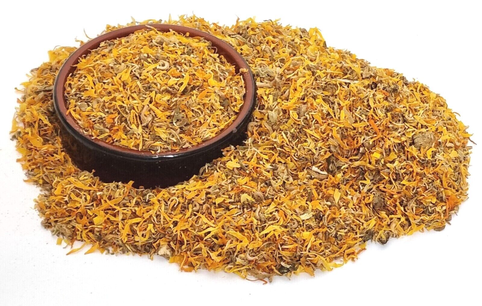 Ringelblumenblüten geschnitten