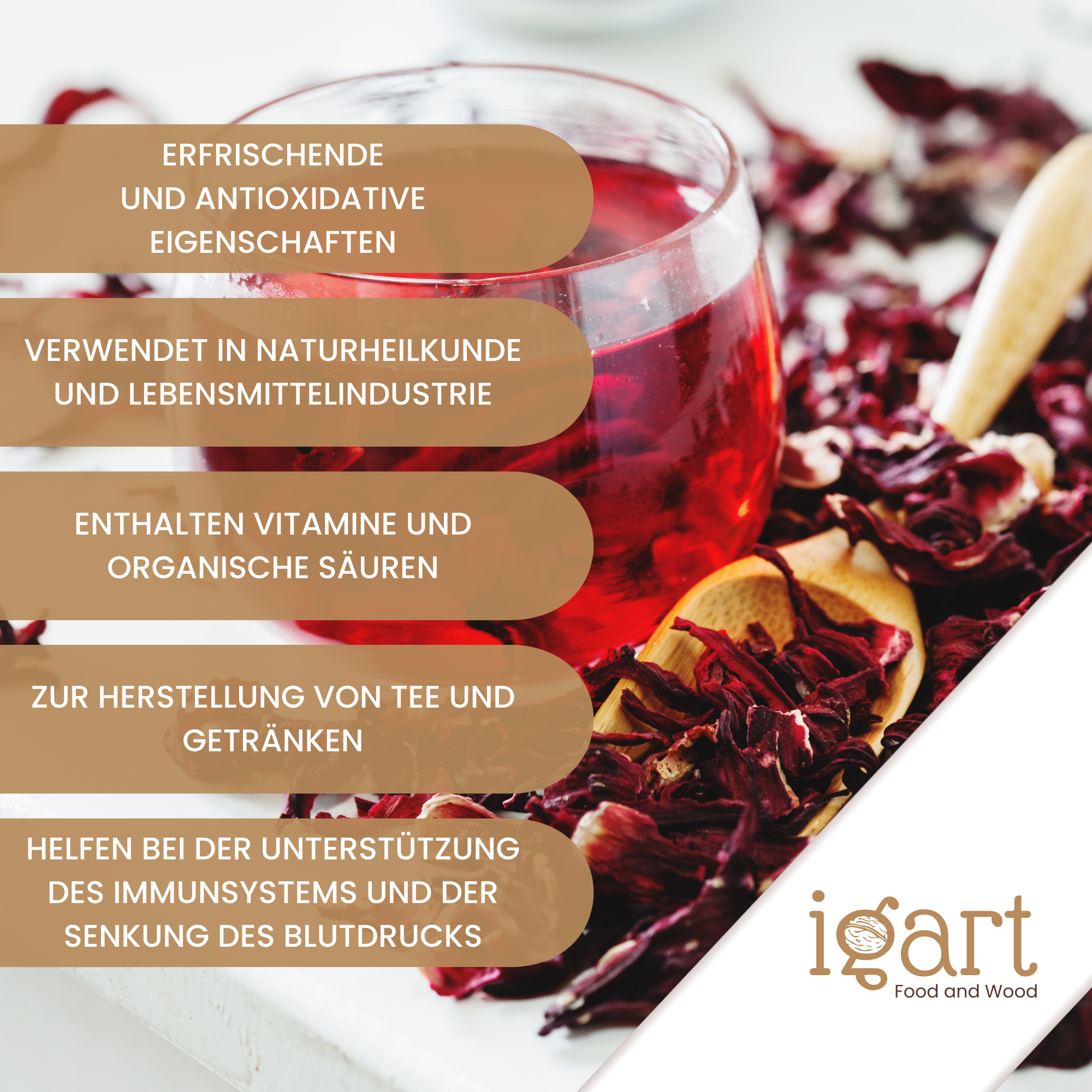 Hibiskus blüten getrocknet - obrazek 4