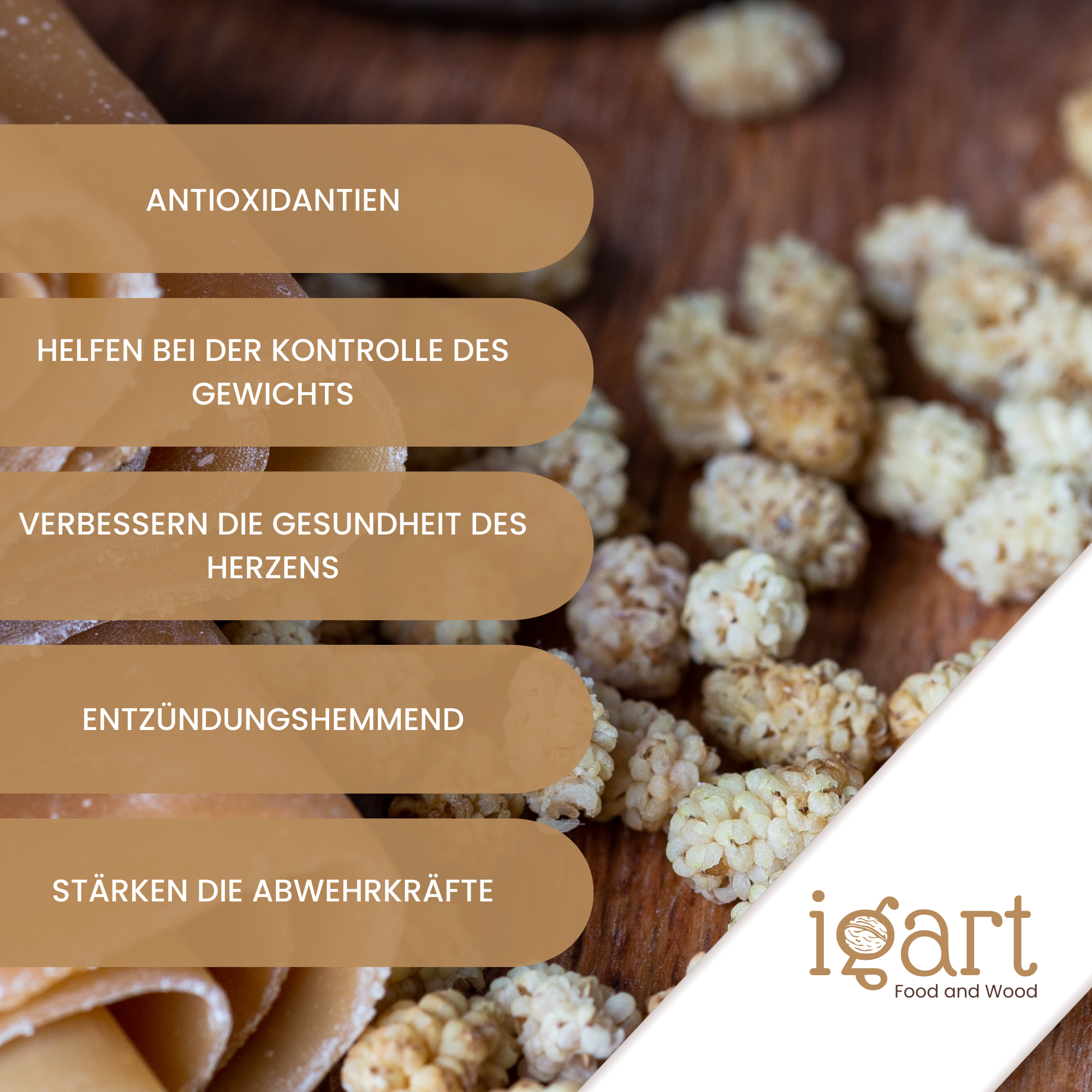 Weiße Maulbeerblätter geschnitten - obrazek 5