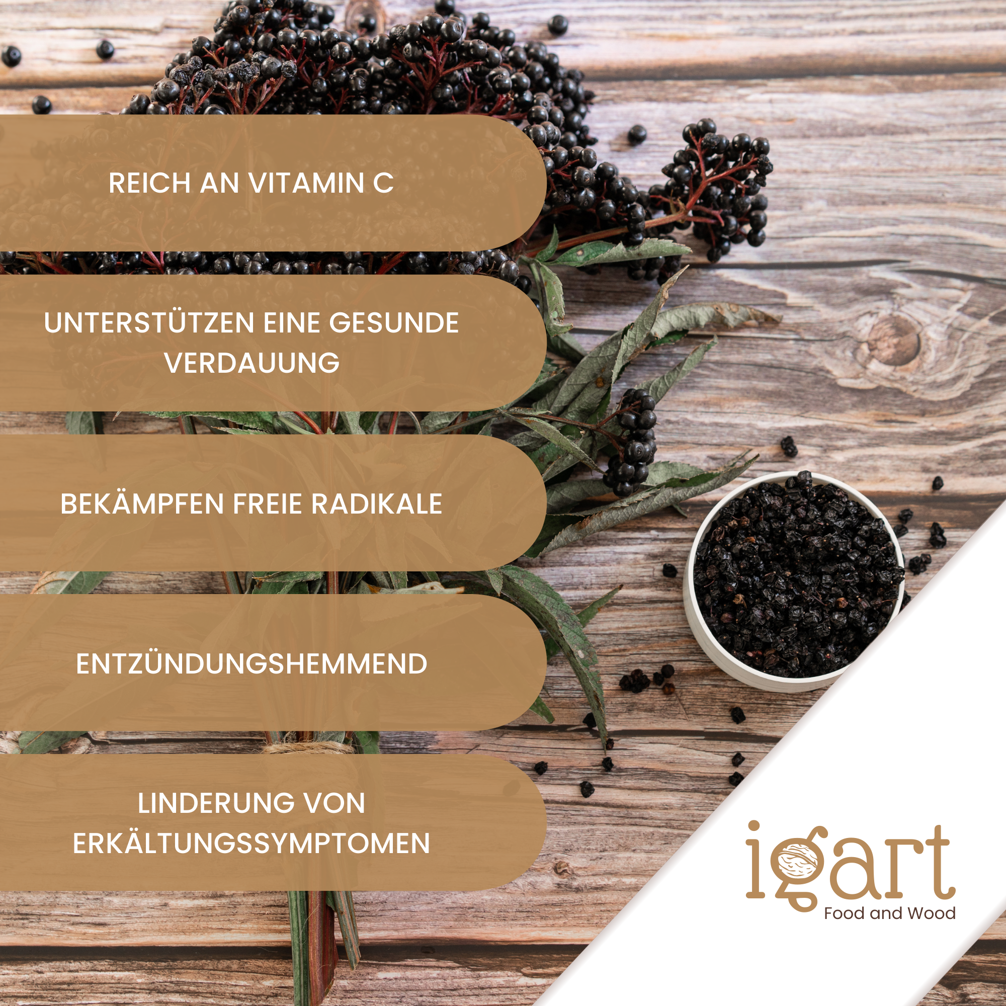 Holunderbeeren getrocknet - obrazek 4