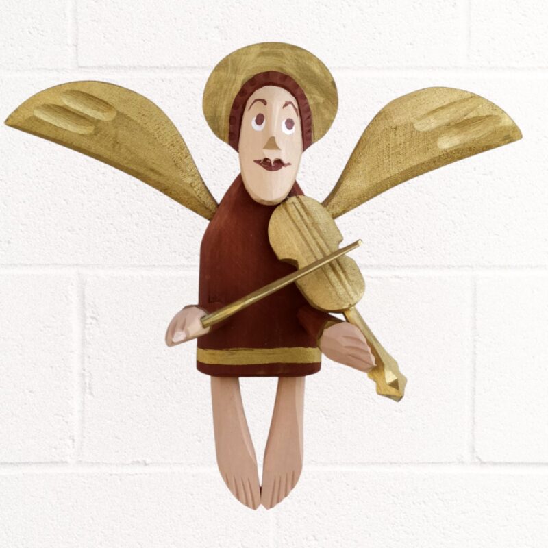 Engel Geiger Weihnachten Engel Ornament Holz geschnitzte Skulptur